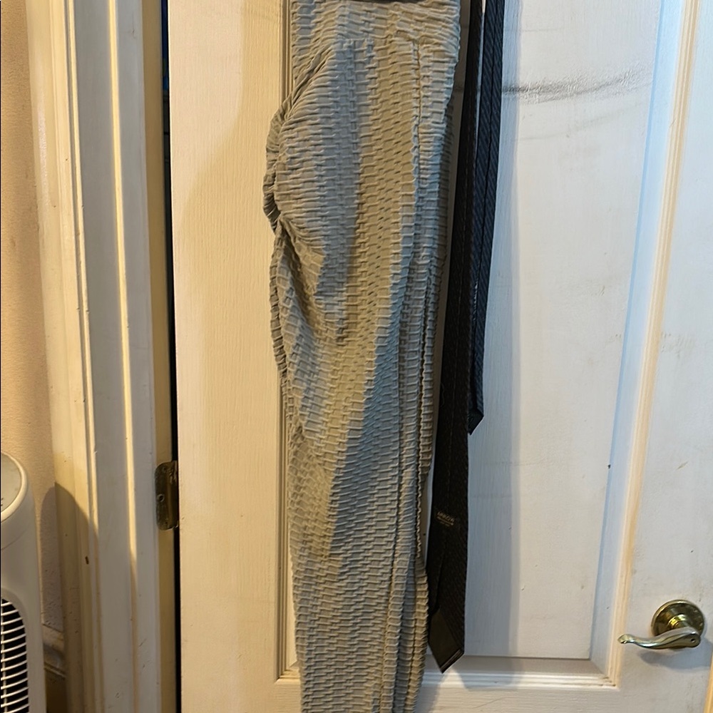 Textured Gray Pants